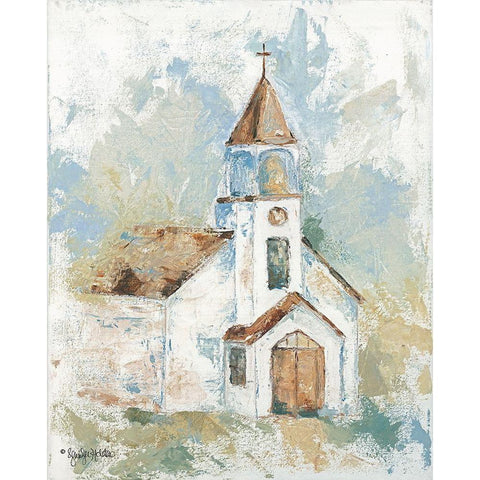 Blessed Assurance White Modern Wood Framed Art Print by Holden, Jennifer