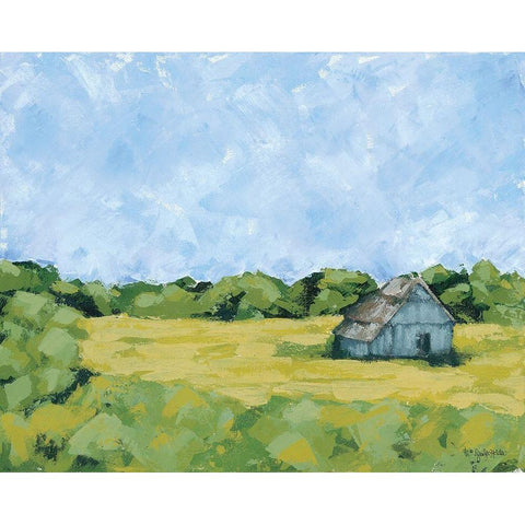 Spring Meadow Gold Ornate Wood Framed Art Print with Double Matting by Holden, Jennifer