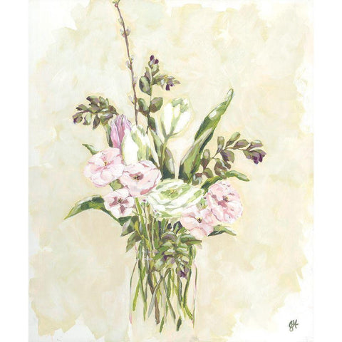 Flower Farm Bouquet I Black Modern Wood Framed Art Print by Holden, Jennifer