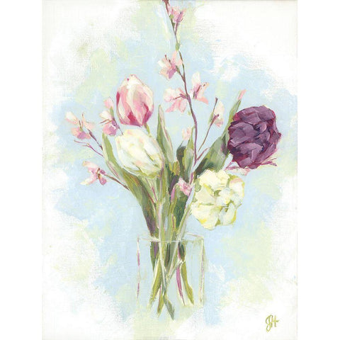 Flower Farm Bouquet II Black Modern Wood Framed Art Print by Holden, Jennifer