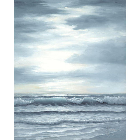 Seascape Gold Ornate Wood Framed Art Print with Double Matting by Janisse, Georgia