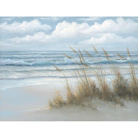 Sea Oats Black Modern Wood Framed Art Print by Janisse, Georgia