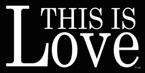 This is Love White Modern Wood Framed Art Print with Double Matting by Jaxn Blvd.