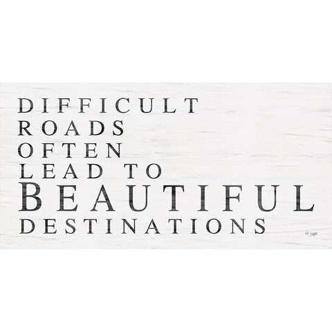 Beautiful Destinations Black Modern Wood Framed Art Print with Double Matting by Jaxn Blvd.