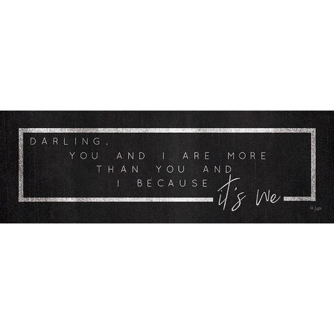 You and I Black Modern Wood Framed Art Print with Double Matting by Jaxn Blvd.