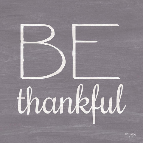 Be Thankful Black Modern Wood Framed Art Print with Double Matting by Jaxn Blvd.