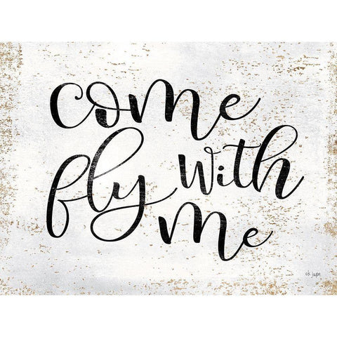 Come Fly with Me Black Modern Wood Framed Art Print with Double Matting by Jaxn Blvd.