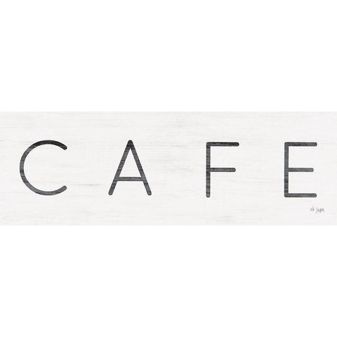 CafÃ© White Modern Wood Framed Art Print by Jaxn Blvd.