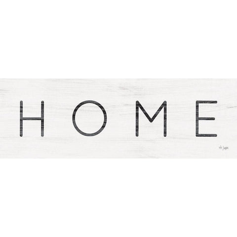 Home White Modern Wood Framed Art Print by Jaxn Blvd.