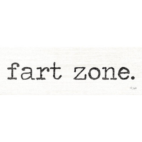 Fart Zone Gold Ornate Wood Framed Art Print with Double Matting by Jaxn Blvd.