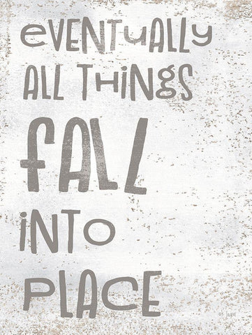 Fall Into Place Black Ornate Wood Framed Art Print with Double Matting by Jaxn Blvd.