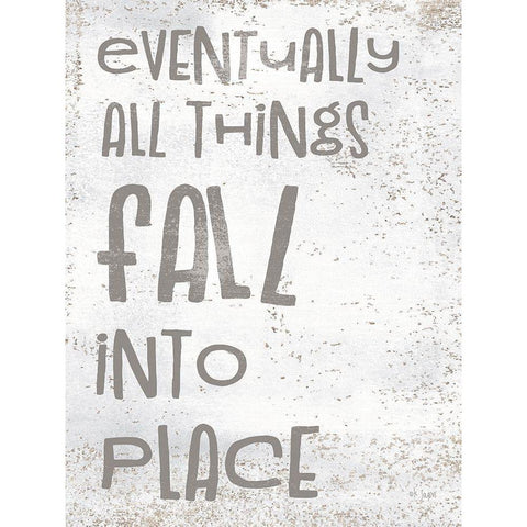 Fall Into Place Black Modern Wood Framed Art Print by Jaxn Blvd.