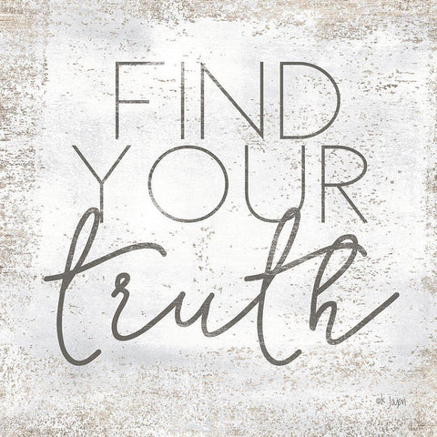 Find Your Truth Black Ornate Wood Framed Art Print with Double Matting by Jaxn Blvd.