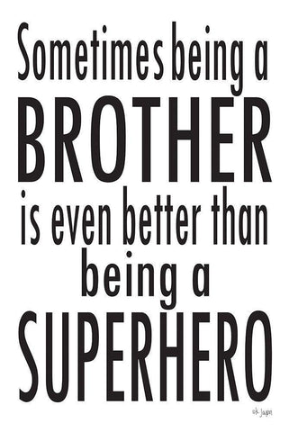 Being A Brother Black Ornate Wood Framed Art Print with Double Matting by Jaxn Blvd.