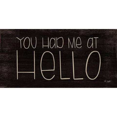 You Had Me at Hello Gold Ornate Wood Framed Art Print with Double Matting by Jaxn Blvd.