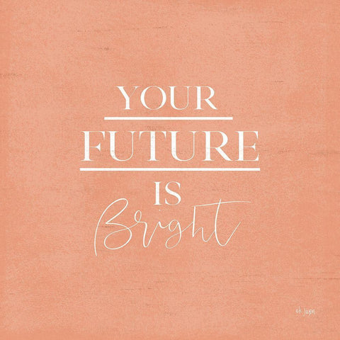 Your Future is Bright White Modern Wood Framed Art Print with Double Matting by Jaxn Blvd.