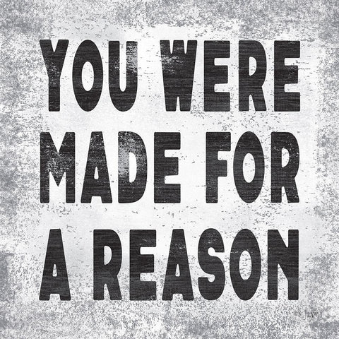 Made for a Reason II White Modern Wood Framed Art Print with Double Matting by Jaxn Blvd.