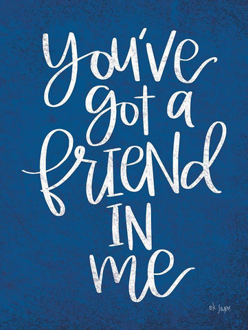 Youve Got A Friend White Modern Wood Framed Art Print with Double Matting by Jaxn Blvd.