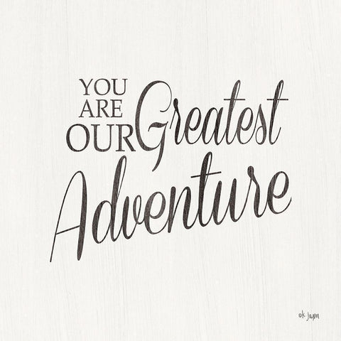 You Are Our Great Adventure Gold Ornate Wood Framed Art Print with Double Matting by Jaxn Blvd.