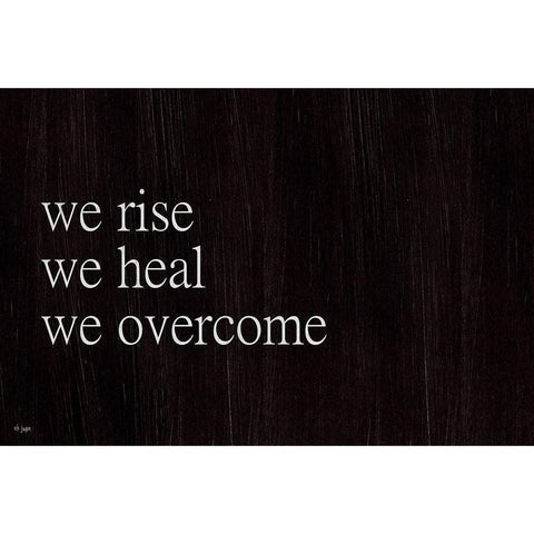 We Fall, We Rise II Black Modern Wood Framed Art Print with Double Matting by Jaxn Blvd.