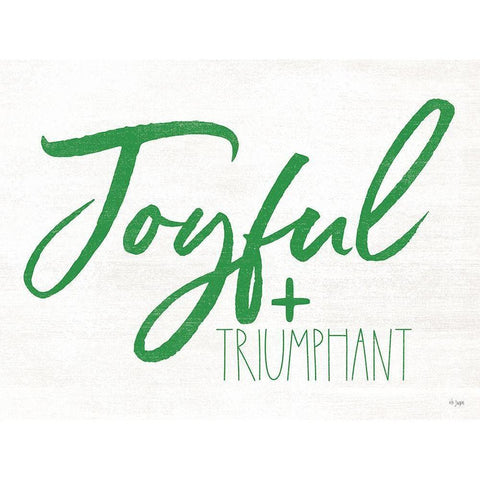 Joyful and Triumphant White Modern Wood Framed Art Print by Jaxn Blvd.