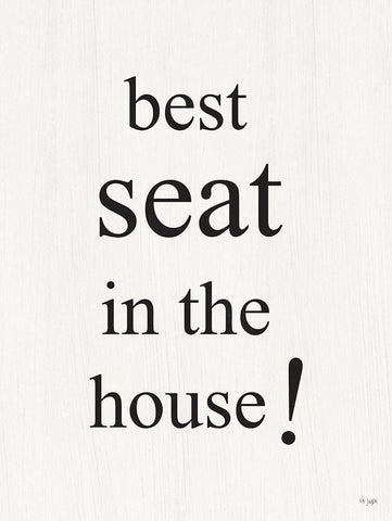 Best Seat Black Ornate Wood Framed Art Print with Double Matting by Jaxn Blvd.