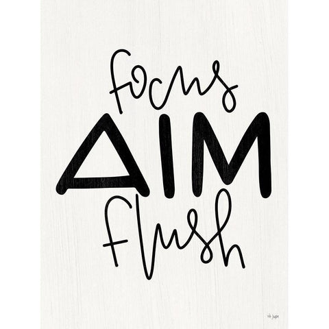 Focus-Aim-Flush Black Modern Wood Framed Art Print with Double Matting by Jaxn Blvd.