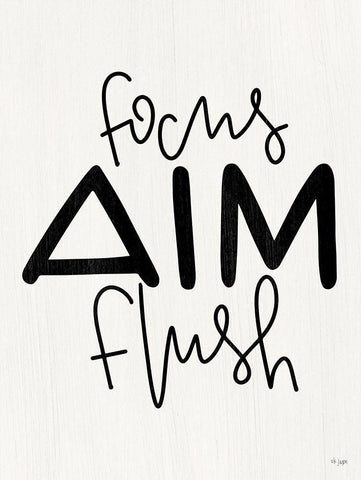 Focus-Aim-Flush Black Ornate Wood Framed Art Print with Double Matting by Jaxn Blvd.