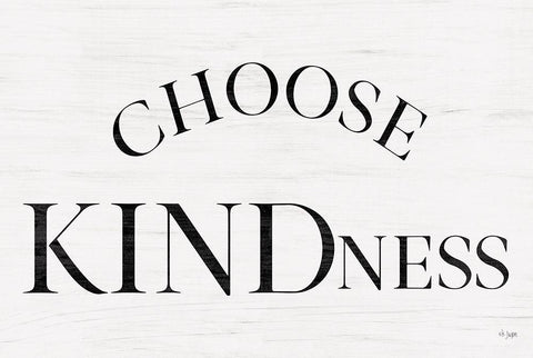 Choose Kindness White Modern Wood Framed Art Print with Double Matting by Jaxn Blvd.