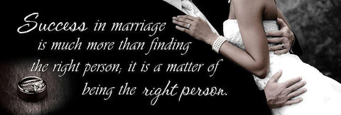 Success in Marriage Black Ornate Wood Framed Art Print with Double Matting by Spivey, Justin