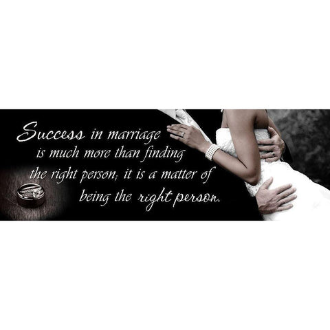 Success in Marriage Black Modern Wood Framed Art Print with Double Matting by Spivey, Justin