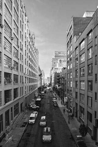 Dueling Cabs Black Ornate Wood Framed Art Print with Double Matting by Spivey, Justin