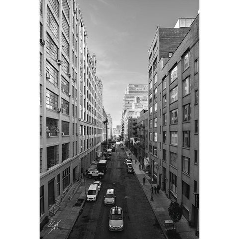 Dueling Cabs White Modern Wood Framed Art Print by Spivey, Justin