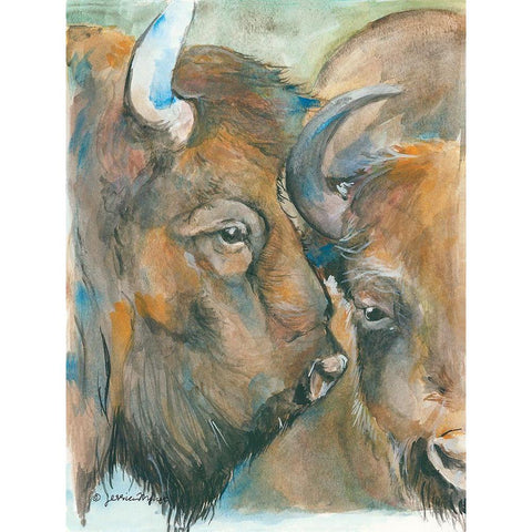 The Herd Black Modern Wood Framed Art Print with Double Matting by Mingo, Jessica