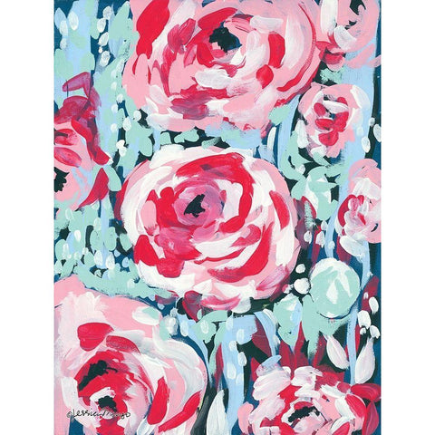 Chorus of the Rose Gold Ornate Wood Framed Art Print with Double Matting by Mingo, Jessica