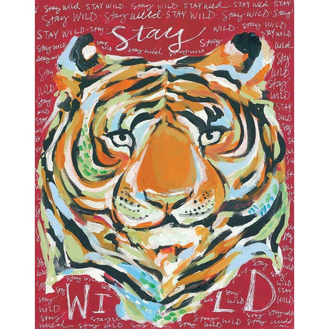 Wild White Modern Wood Framed Art Print by Mingo, Jessica