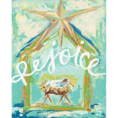 Rejoice Black Modern Wood Framed Art Print with Double Matting by Mingo, Jessica