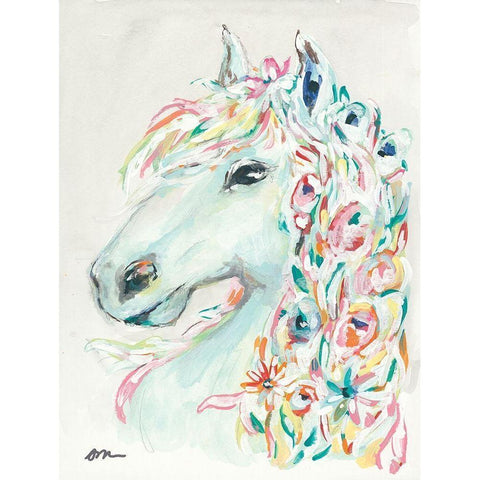 Pony Rose Gold Ornate Wood Framed Art Print with Double Matting by Mingo, Jessica