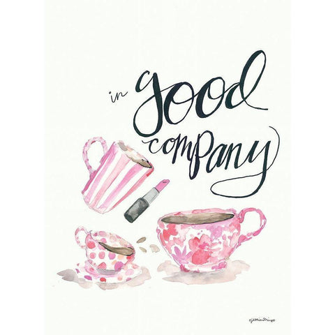 In Good Company     Black Modern Wood Framed Art Print with Double Matting by Mingo, Jessica