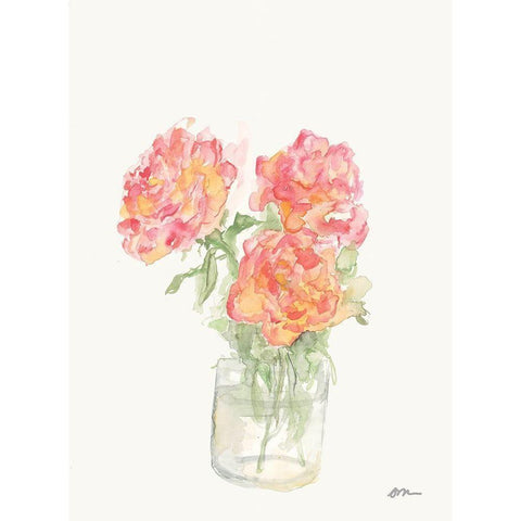 Amys Roses Black Modern Wood Framed Art Print by Mingo, Jessica