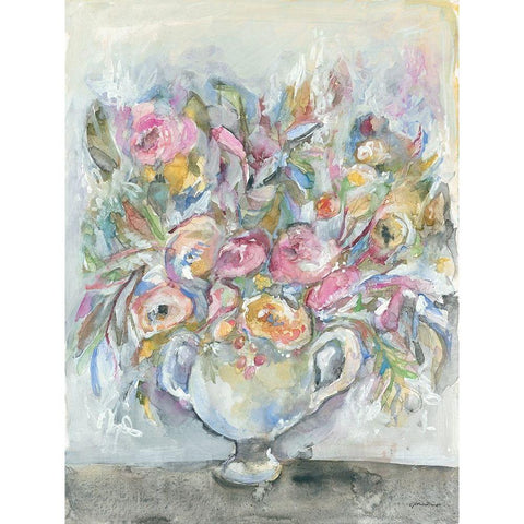 Roses Black Modern Wood Framed Art Print with Double Matting by Mingo, Jessica