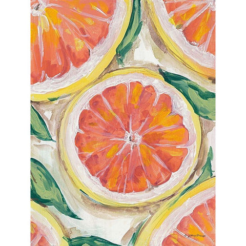 Blood Orange White Modern Wood Framed Art Print by Mingo, Jessica