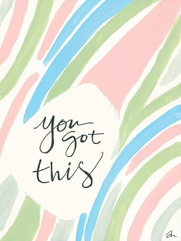 You Got This White Modern Wood Framed Art Print with Double Matting by Mingo, Jessica