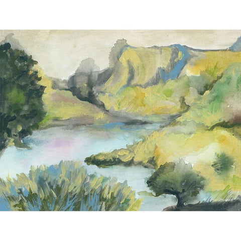 A Place of Beauty White Modern Wood Framed Art Print by Mingo, Jessica