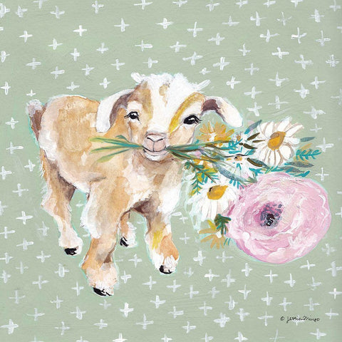 Emma White Modern Wood Framed Art Print with Double Matting by Mingo, Jessica