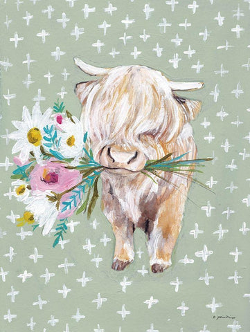 Nancy Black Ornate Wood Framed Art Print with Double Matting by Mingo, Jessica