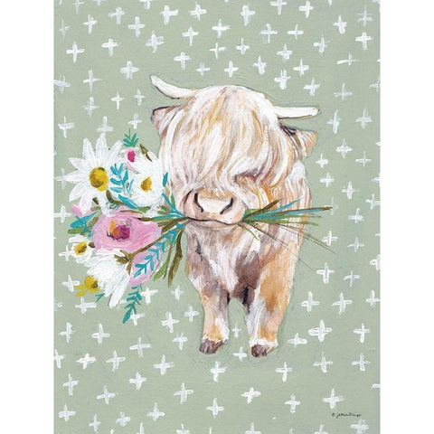 Nancy Black Modern Wood Framed Art Print by Mingo, Jessica