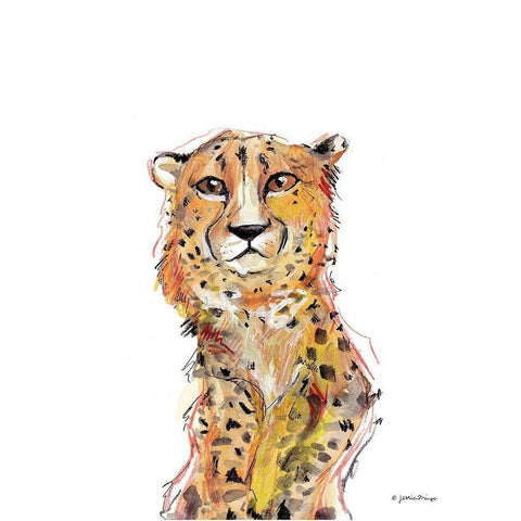 Wild Side Black Modern Wood Framed Art Print with Double Matting by Mingo, Jessica