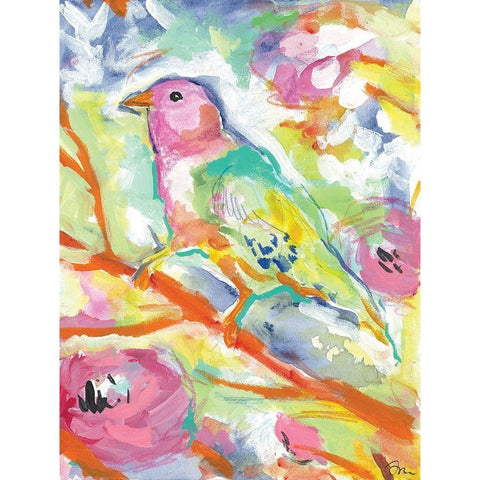 St. Vincents Birds 2 Black Modern Wood Framed Art Print by Mingo, Jessica