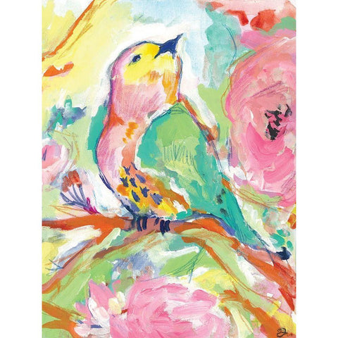 St. Vincents Birds 3 Black Modern Wood Framed Art Print by Mingo, Jessica